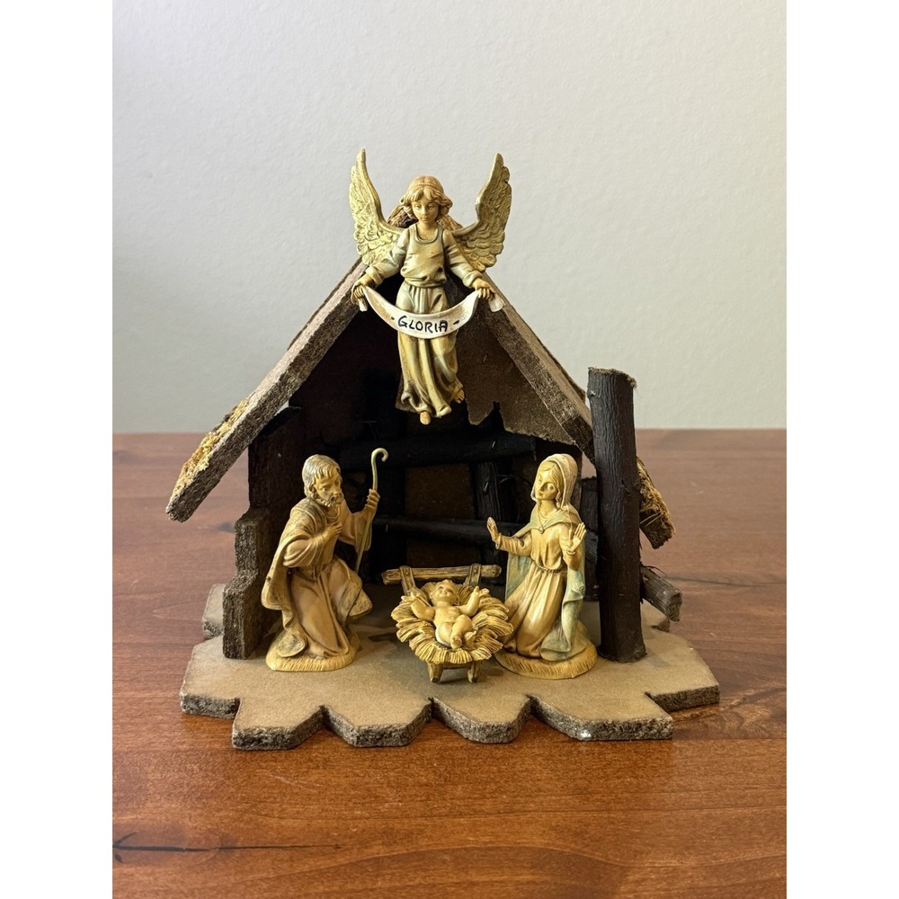 VTG 1983 Fontanini Depose Italy Nativity Set/ 6 Manger Scene Christmas Jesus